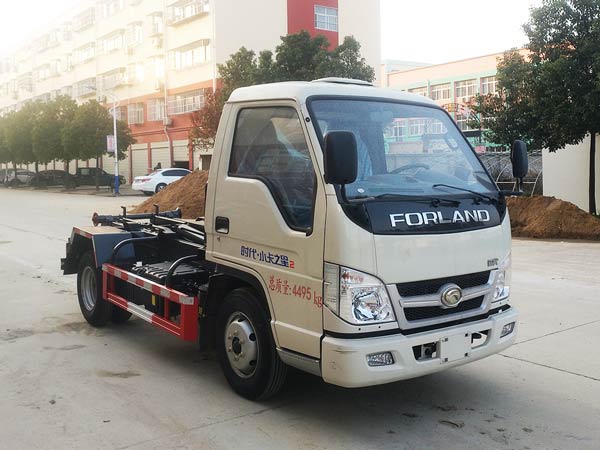 國六福田小卡3方車廂可卸（鈎臂式垃圾車）