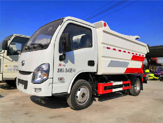 	躍進S70國六4方無洩漏自裝（後挂桶）卸式垃圾車