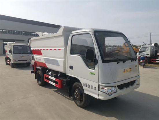 江淮康鈴國六4方後挂桶自裝卸式垃圾車