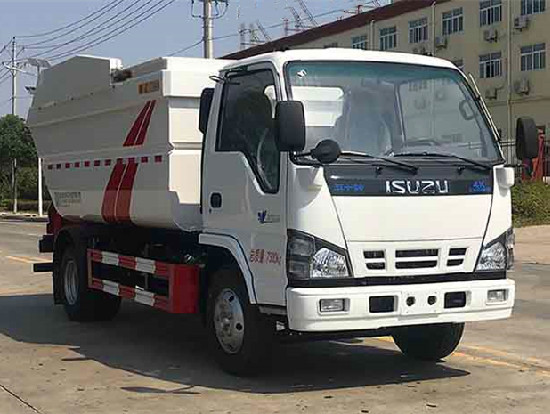 五十鈴100p國六無洩漏後挂桶垃圾車