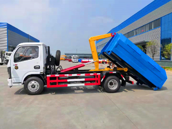 東風小多利卡國六藍牌車廂可卸（鈎臂5方）式垃圾車