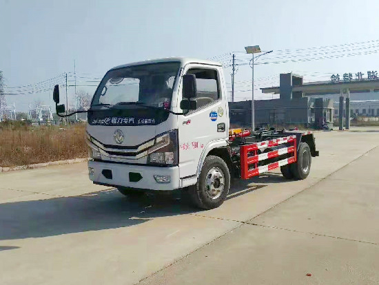 東風小多利卡國六5方車廂可卸（鈎臂）式垃圾車