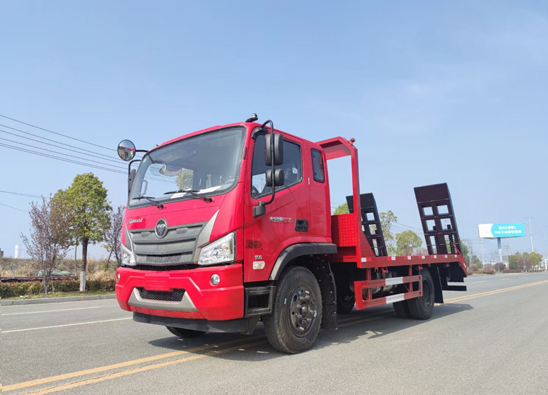 國六福田3900軸距單橋平闆運輸車
