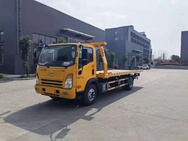 國六大運一拖二平闆清障車