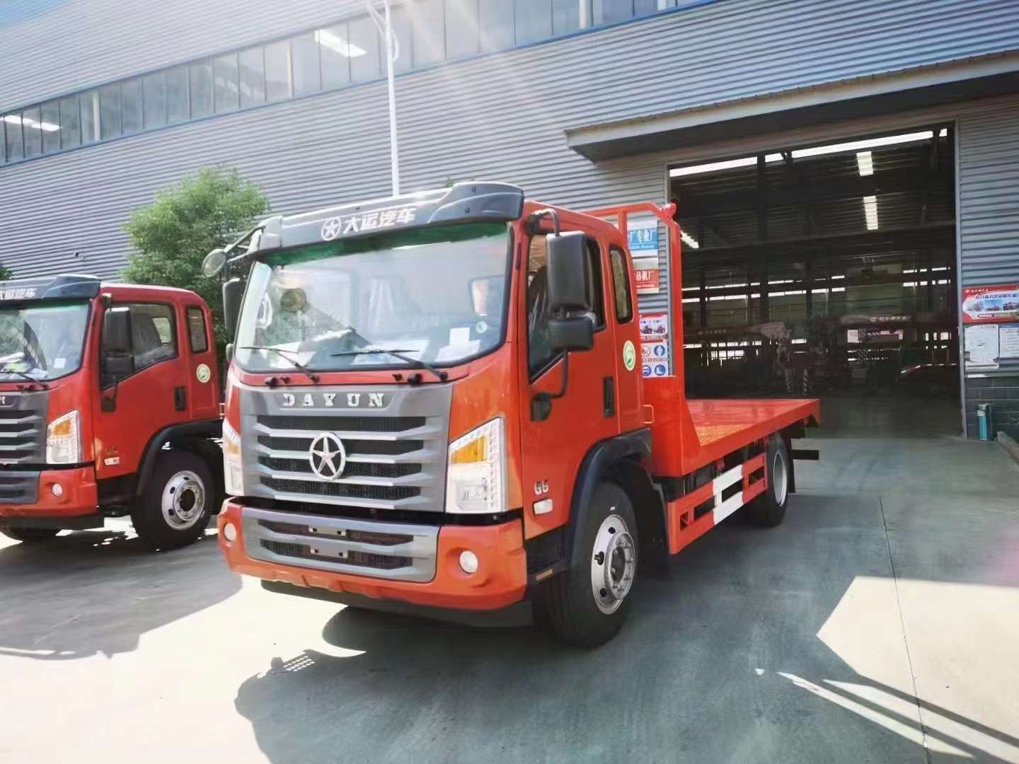 大運平闆拖車無爬梯